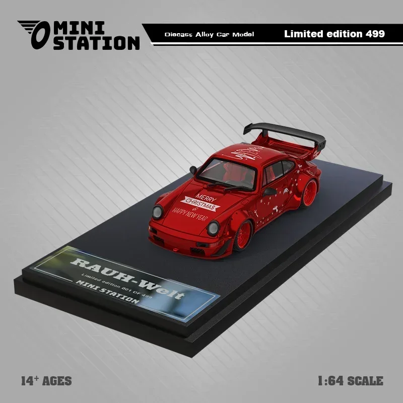 

Mini Station 1/64 RWB 964 Metallic Sup Red Simulation Alloy Model Cars