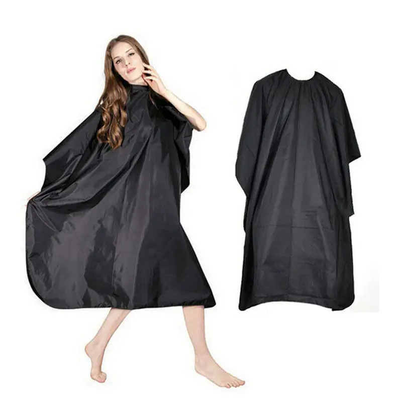 Salon Cape Hairdressing Gown Transparent Nylon Material Adult Home Barber Shop Easy Clean Random Color Lining