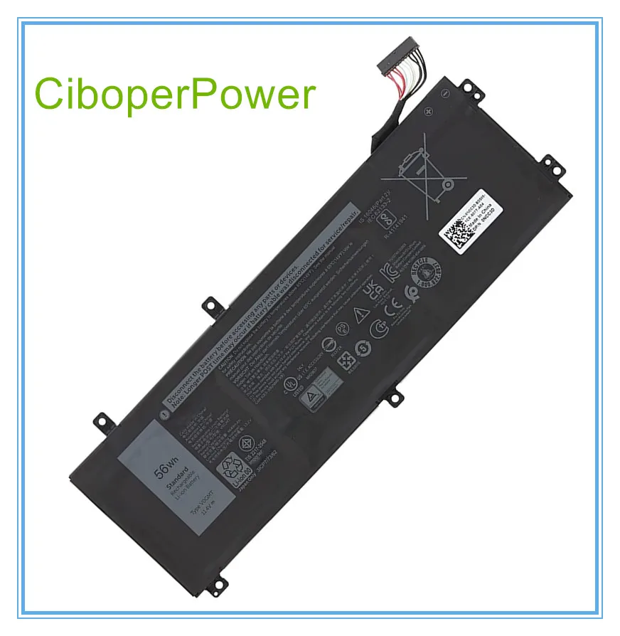 V0GMT Laptop Battery For G7 17 7700 Series 15 7501 15 7500 Series 11.4V 56Wh