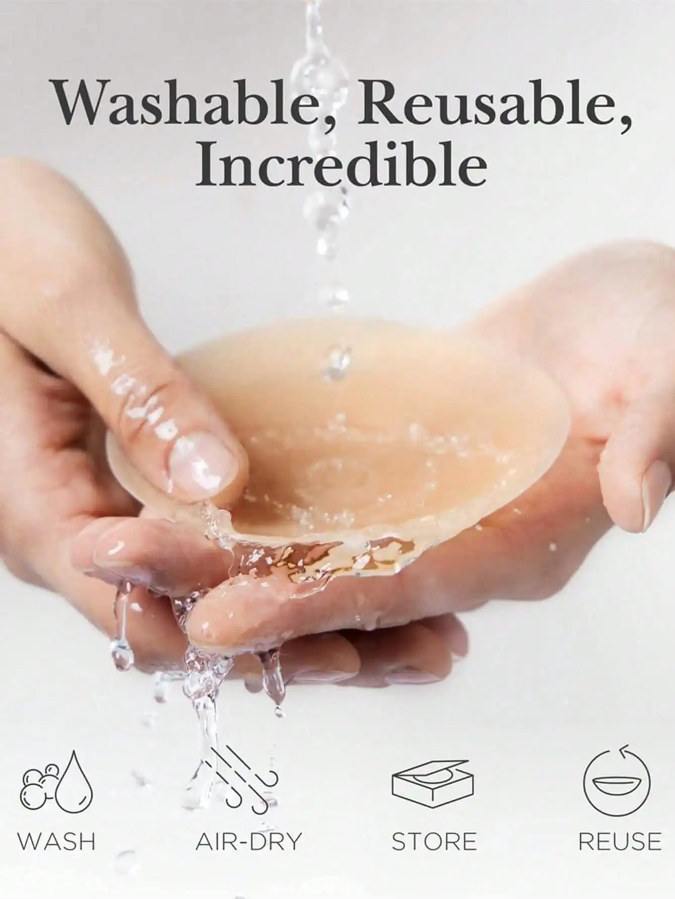 

1 пара многоразовых невидимых силиконовых накладок на соски, самоклеящиеся подушечки для груди, наклейки-стикеры для бюстгальтера, аксессуары