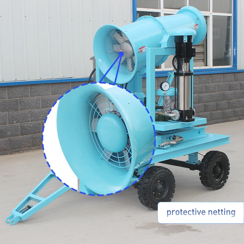 Movable Dust Spraying Machine Mist Nozzle Customized Pump Sprayer Truck Mounted Automatic Mobile Fog Cannon with Stainless Steel