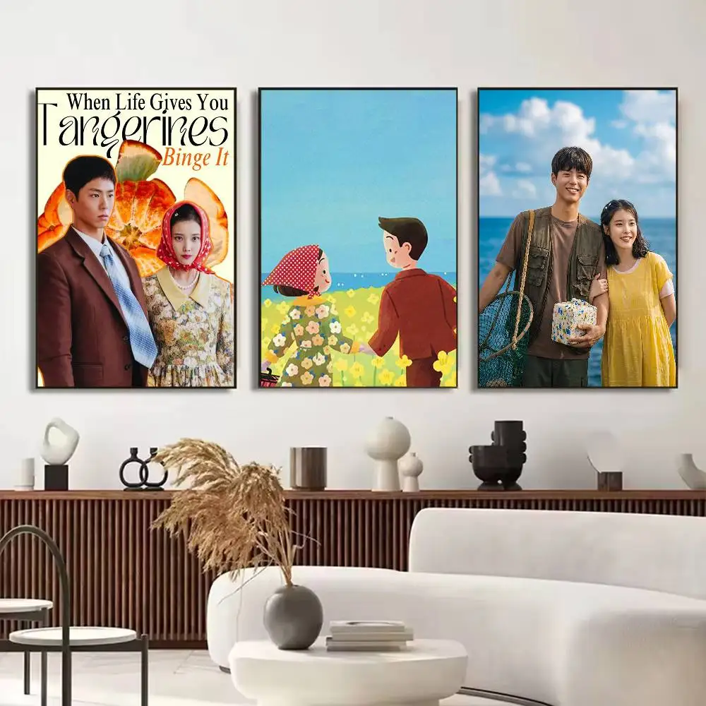 W-When Life Gives You Tangerines Poster Versatile HD Waterproof Wall Art Self-Adhesive Decor for Any Space Ideal Gift
