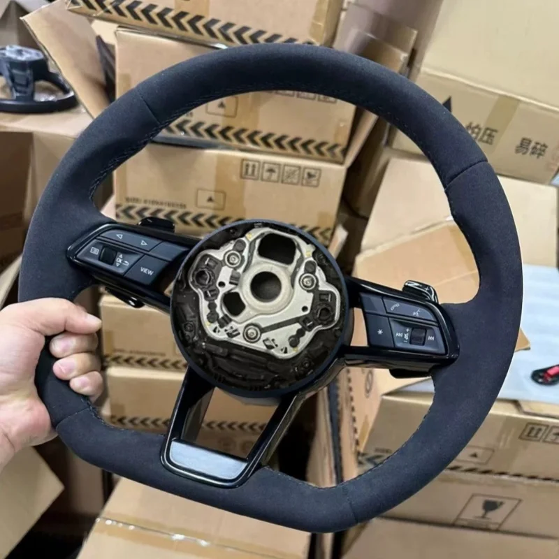 Customizable Racing Suede Steering Wheel A3 A5 A4 A6 Q5 Q7 A3 Q3 A7 TT S3 S4 S5 S7 RS4 RS5 Steering Wheel For Audi RS5