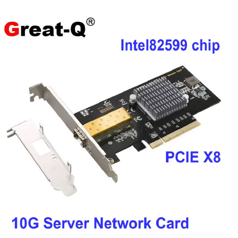 

PCI-E X8 10G Network Card Single-port SFP+ Intel82599 Chip Server Optical Network Card X520-SR1