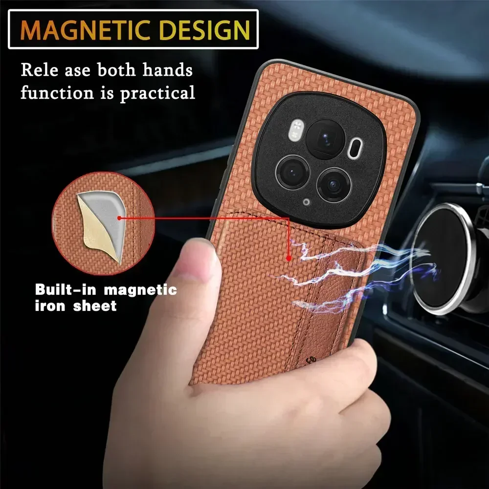 HONOR MAGIC 8 Pro 7 LITE 6 Pro 5G Leather Card Cover Magnet RFID Funda Honor Magic 8 Lite Case Phone Magic7 Pro 7 6 Back Etui