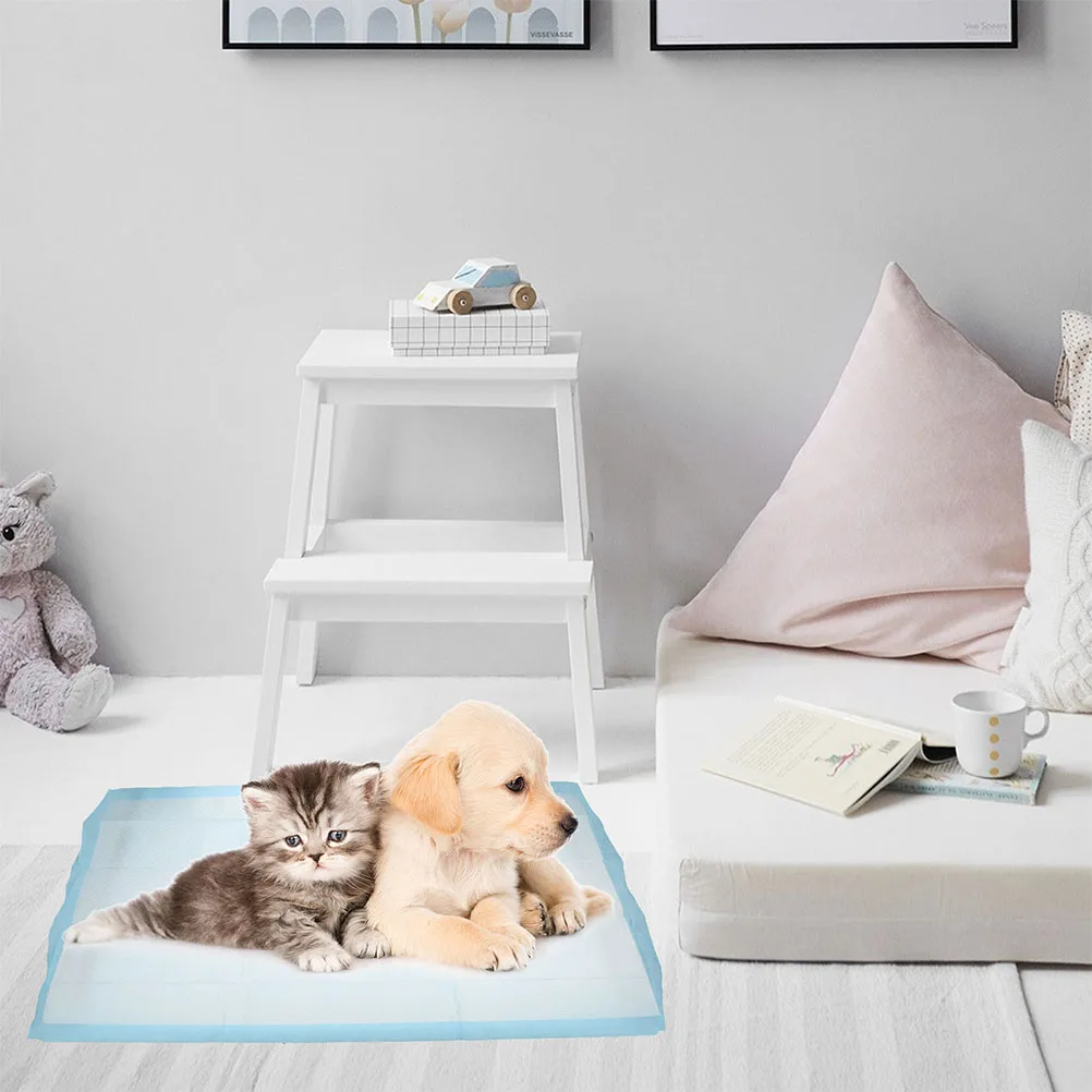 

40Pcs Pet Urine Absorbent Pads Quick Moisture Infiltration Practical Pet Pee Pad Professional Dog Pee Pad