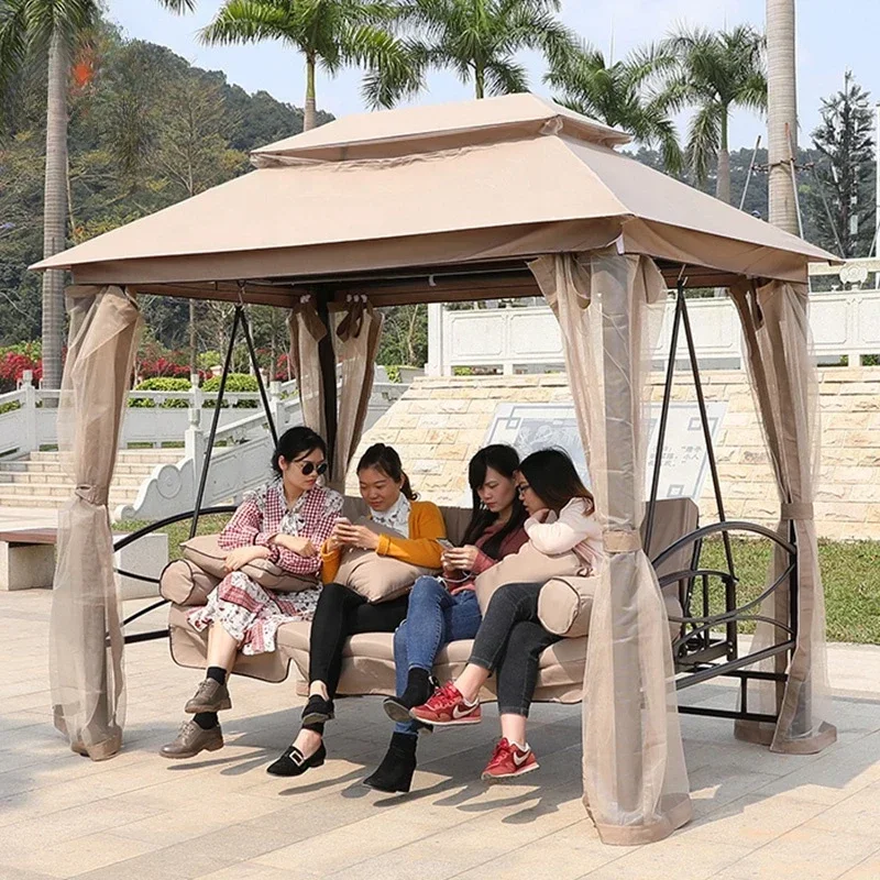 #JMulti Function Garden Swing Seat Patio Swing Bed Canopy Outdoor Furniture Set view 5