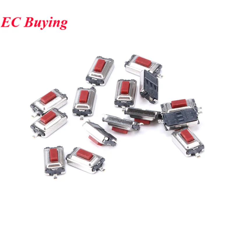 100Pcs/20pcs Tact Switch Micro Switch 2Pin 3X6 3*6*4.3mm 3*6*2.5mm 3x6x5mm White Red Button Tactile Tact Push Switch SMD