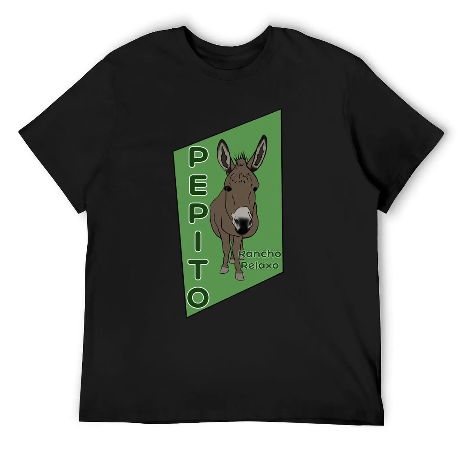 Rancho Relaxo - Pepito the Donkey T-Shirt plus size tops Short sleeve tee anime figures oversized t shirt mens funny t shirts