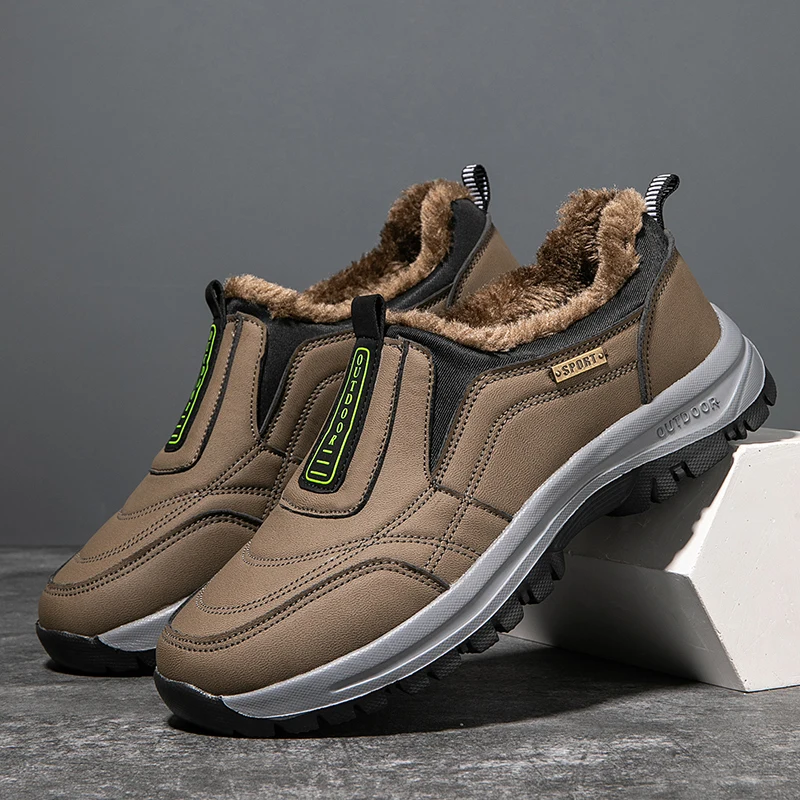 Winter Plus Samt-Sneaker für Herren, große Größen 49 50, rutschfeste Outdoor-Freizeitsportschuhe, bequeme, leichte Herren-Wanderschuhe – Detail 24