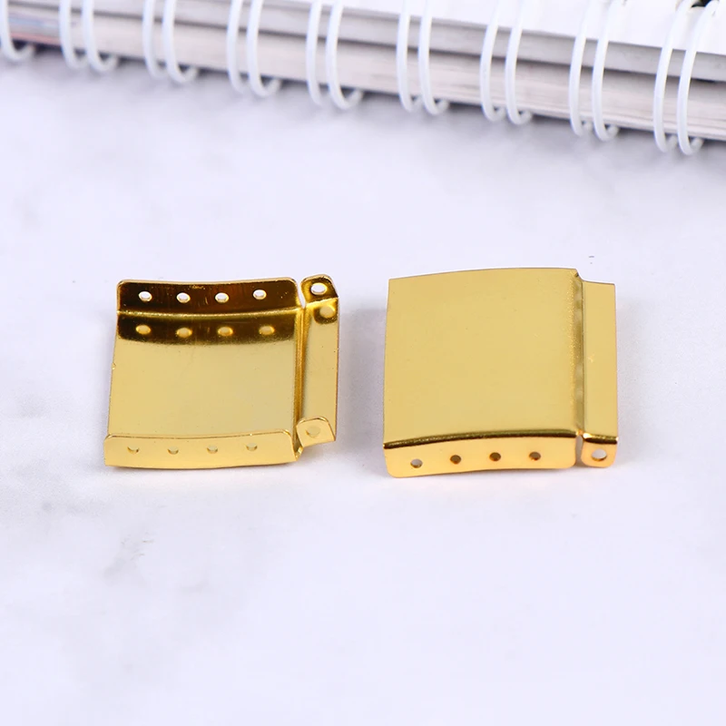 Hot 1Pc Steel Watch Strap Bracelet Extender Clasp Extension With Step Gold/SIlver Color 12-24mm Repair Accessor For Watch Repair