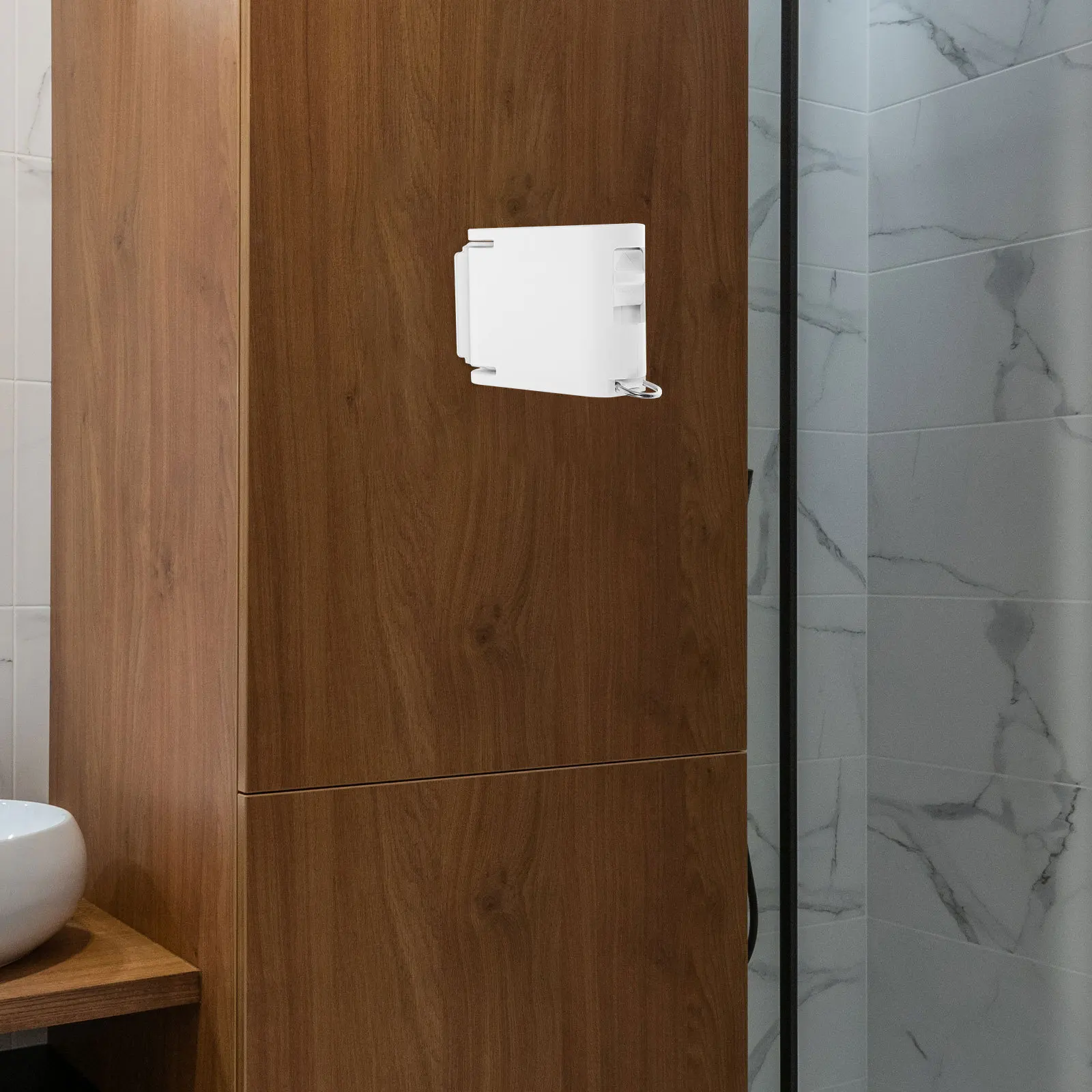 

Retractable Clothesline ABS Tpu Material Adjustable Length Indoor Outdoor Use No Drilling Easy Setup Portable Home Hotel