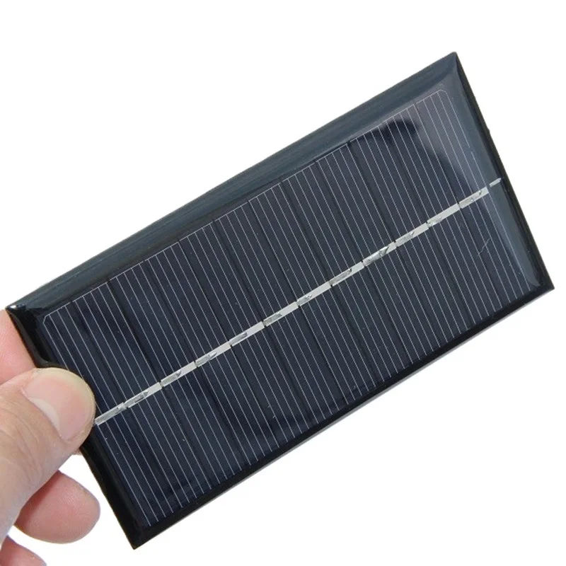 تخصيص 6 فولت 1 واط لوحة طاقة شمسية صغيرة الكريستالات المحمولة وحدة الخلايا الشمسية لتقوم بها بنفسك شاحن البطارية الشمسية والأضواء 110*60 مللي متر 5 قطعة