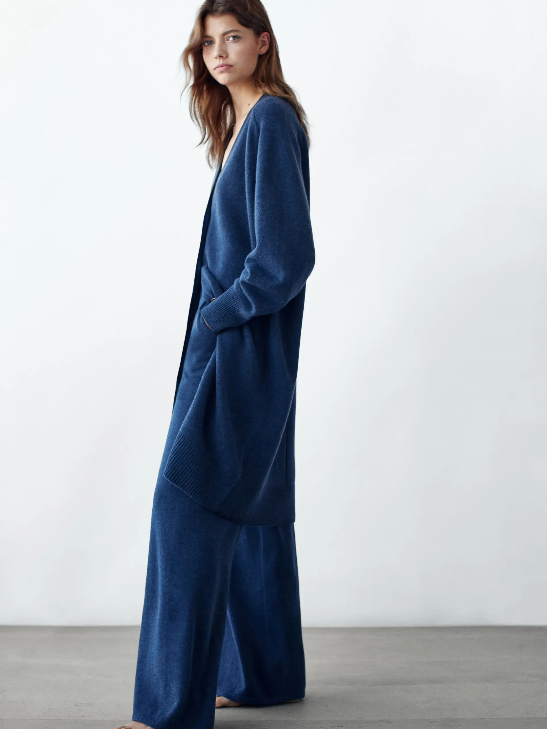 Ethereal Traf Md 2026 YAZHIMEI winter new style of Women's casual fashion Flowy knit pants