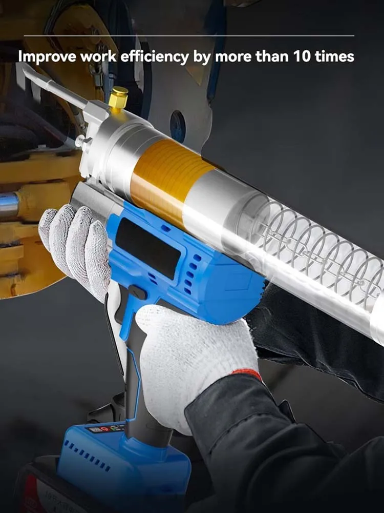 Macchina per burro portatile Caterpillar dedicata per escavatore ad alta tensione ricaricabile con pistola per burro agli ioni di litio