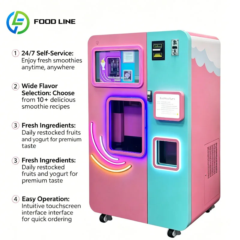 Smart Slushy Vending Machine Frozen Drink Maker Ice Slush Machine Smoothie Inspired Beverage LED Touch Screen Customized