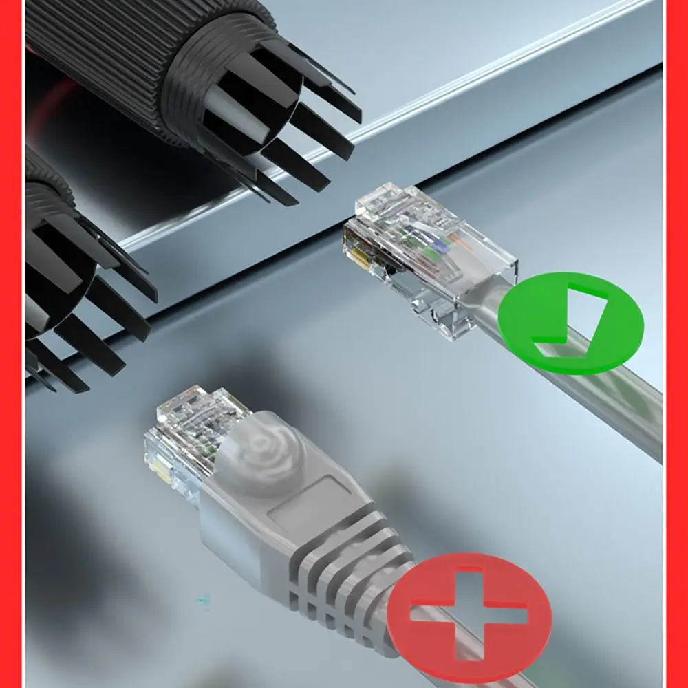 Double Head RJ45 Docking Connector Waterproof IP67 Header Adapter Female Ethernet Network Straight-through Dustproof