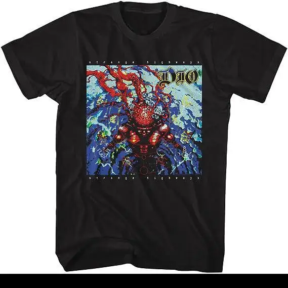 DIO Rock Band، فرقة الروك المعدنية الثقيلة، الرذاذ المباشر الرقمي الأمريكي القديم، تي شيرت كلاسيكي أوروبي وأمريكي بأكمام قصيرة #3