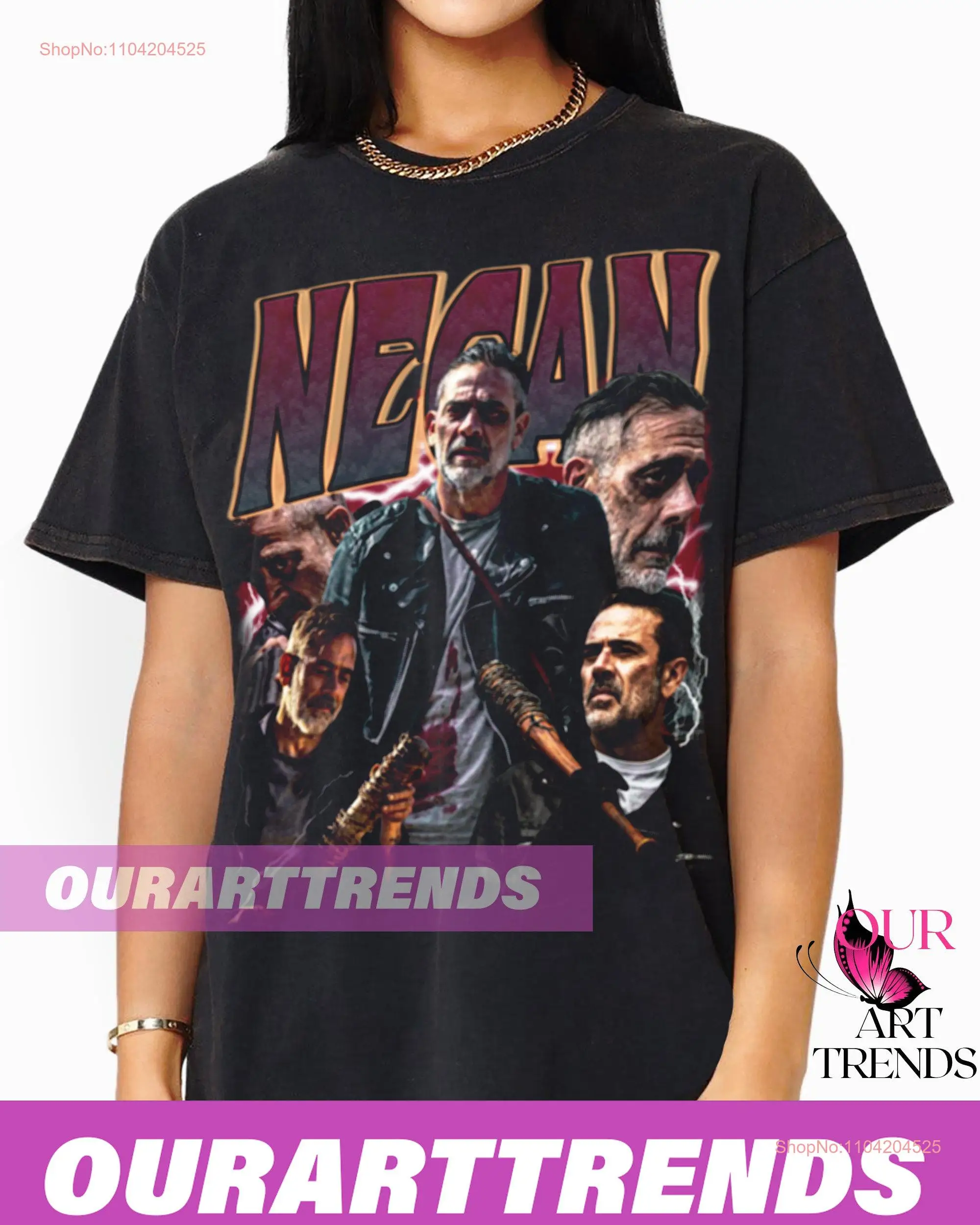 Limited Negan Actor Movie Drama Television Series Fans T shirt Vintage Retro Bootleg SweaT AR59 long or short sleeves