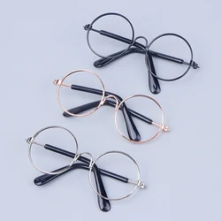 DIY Doll Dressing Accessories High Quality 20cm EXO Dolls Glasses 3 Color Round Frame Lensless Eyewear Toy Miniature Eyeglasses