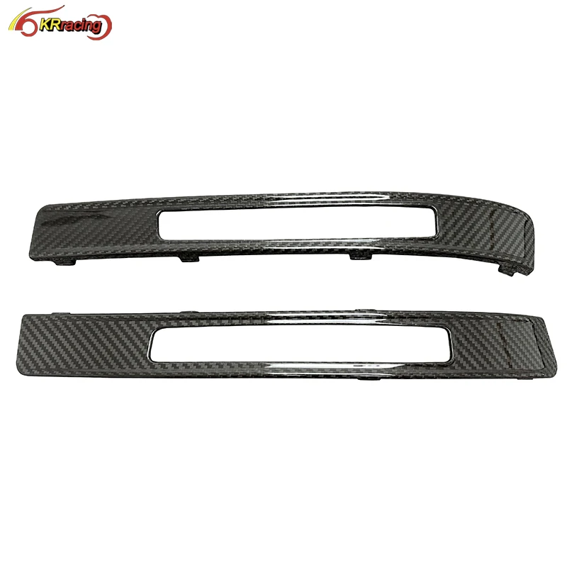 Brabu Style Dry Carbon Fiber Rear Bumper Brake Pads Trims For Mercedes Benz G-Class W464 G63 AMG G500 2019-2021