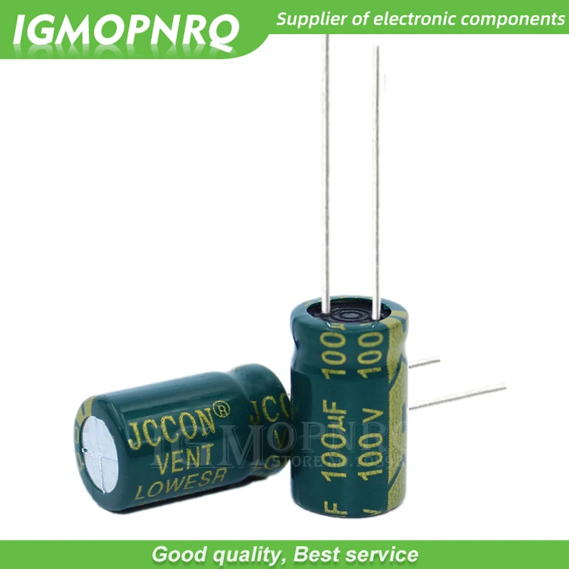 10PCS 100V100UF 10*17mm igmopnrq Aluminum electrolytic capacitor high frequent low impedance 10x17mm