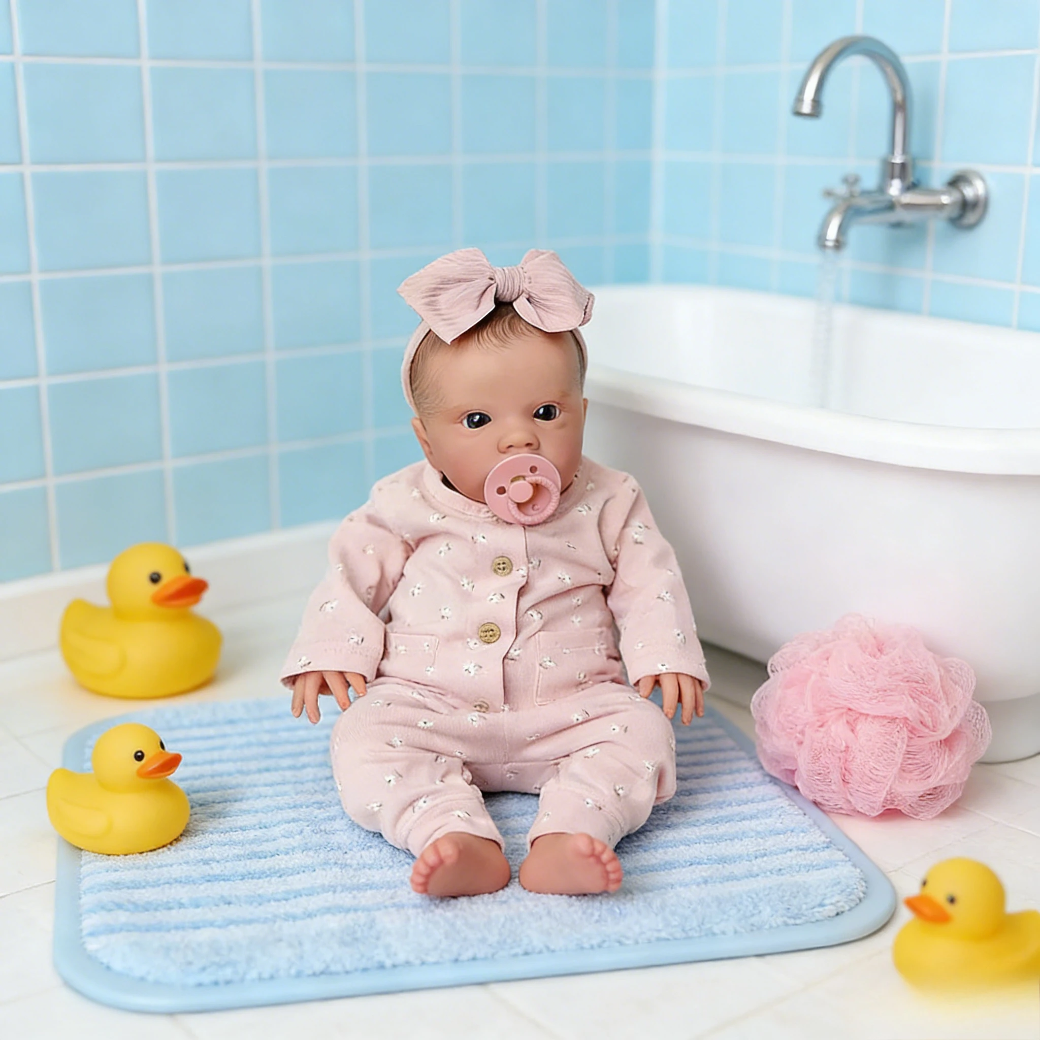 Muñeca Reborn realista de 19 pulgadas Primrose: estilo despierto, cuerpo de tela suave, piel 3D (varios visibles) y pelo dibujado a mano