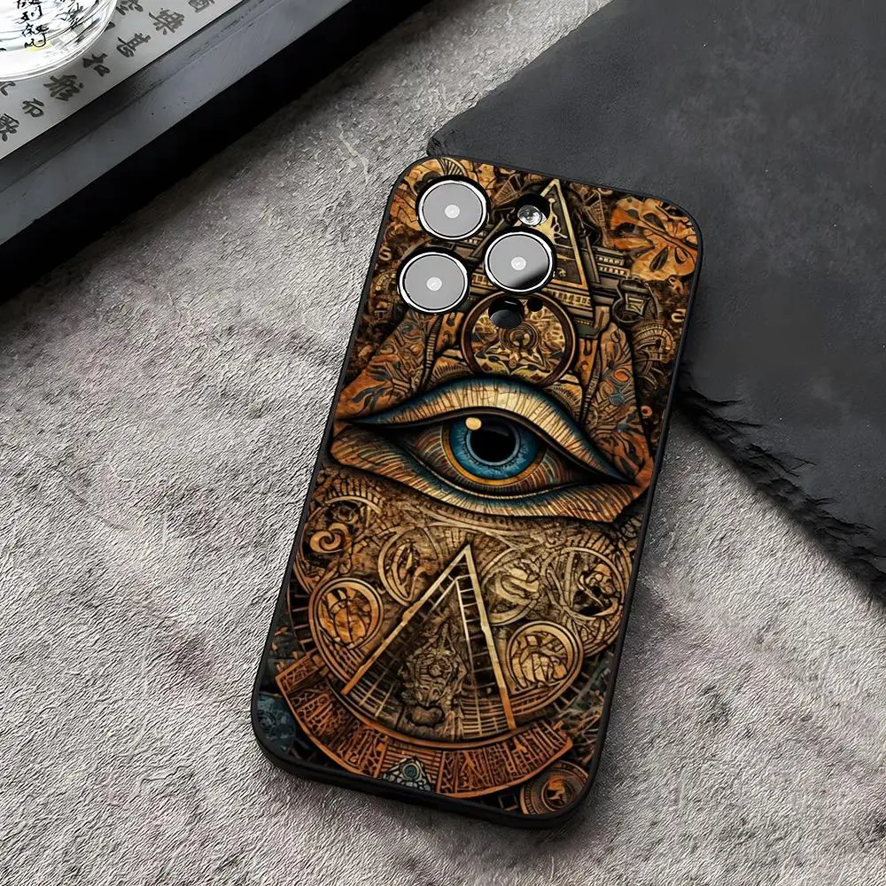 Egyptian Eye of Horus Art Phone Case Funda for iphone 14 16 13 11 15ProMax 12 Pro Max Mini Xr Xs X 7 Plus Covers