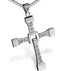 Cross Necklace For Men Fast and Furious 7 hard gas actor Dominic Toretto JN5655