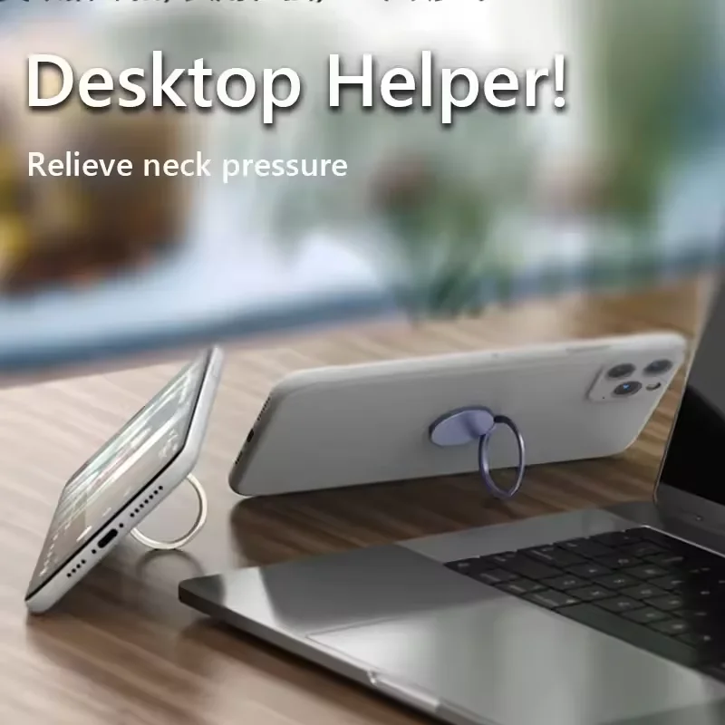 Finger Ring Phone Stand Suitable for General Motors Magnetic Installation Phone Back Attach Stand Color Phone Stand 360 °