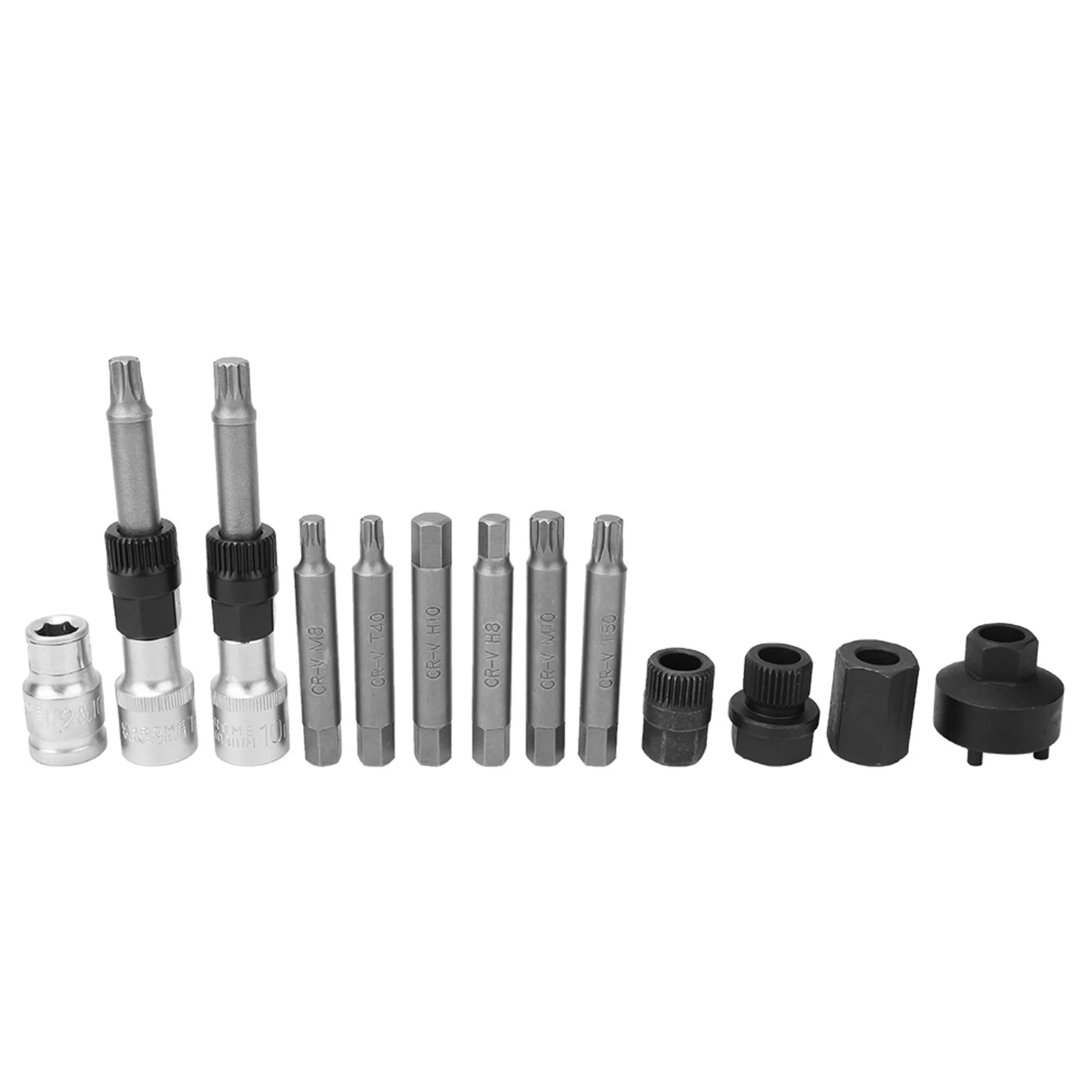 13pcs Alternator Freewheel Pulley Removal Socket Bit Set Service Hand Tool Kit