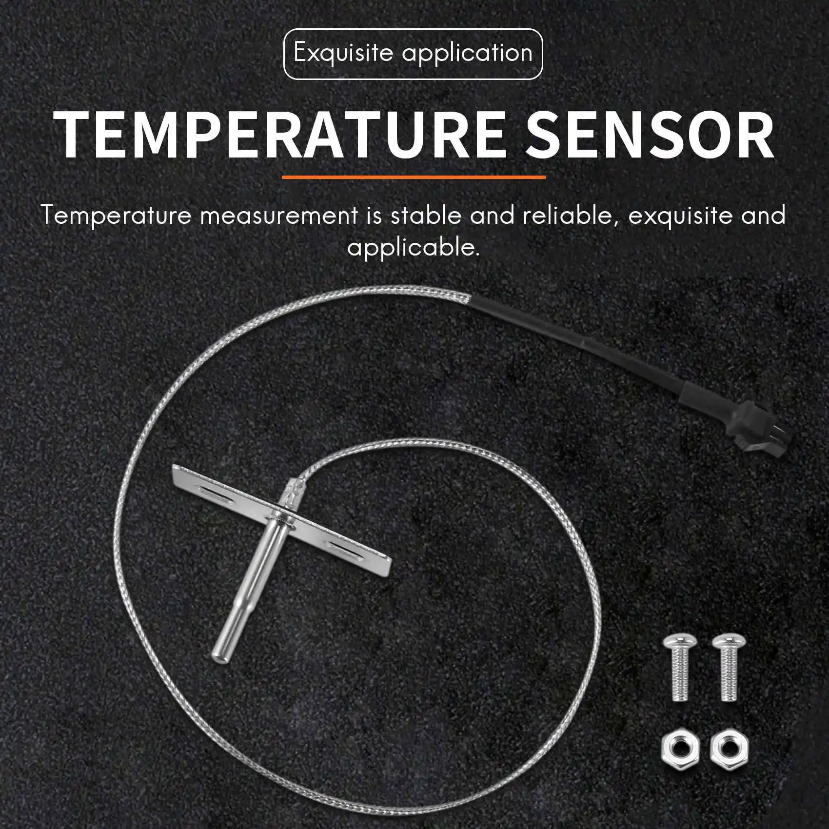 #23R Barbecue Machine Temperature Probe ,Temperature Probe Sensor for Pit Boss Pellet Grills and Smokers (silver)