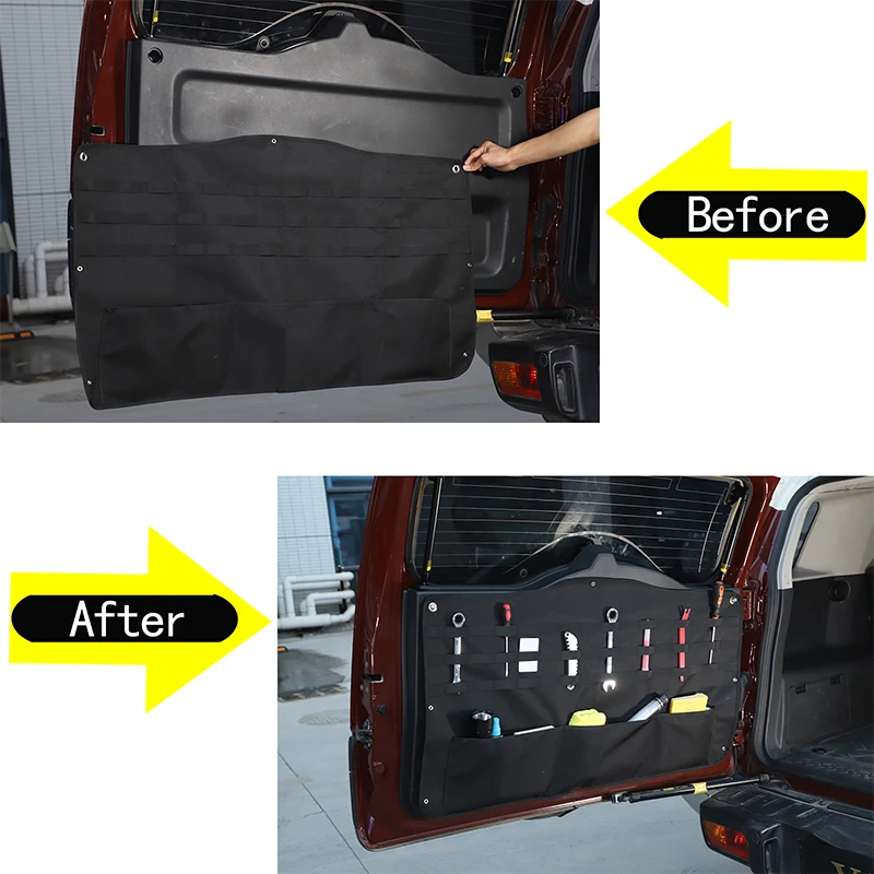 For Toyota FJ Cruiser 2007-2021 Car Tailgate Luggage Storage Bag Tool Storage Bag Car Accessories