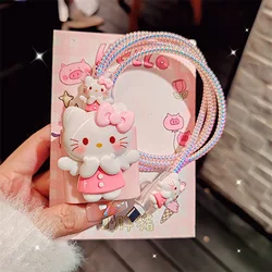 4pcs/set Hello Kitty Data Cable Protective Case 20W for Iphone 15 14 Kawaii Cartoon Anti-fracture Charger Protective Case