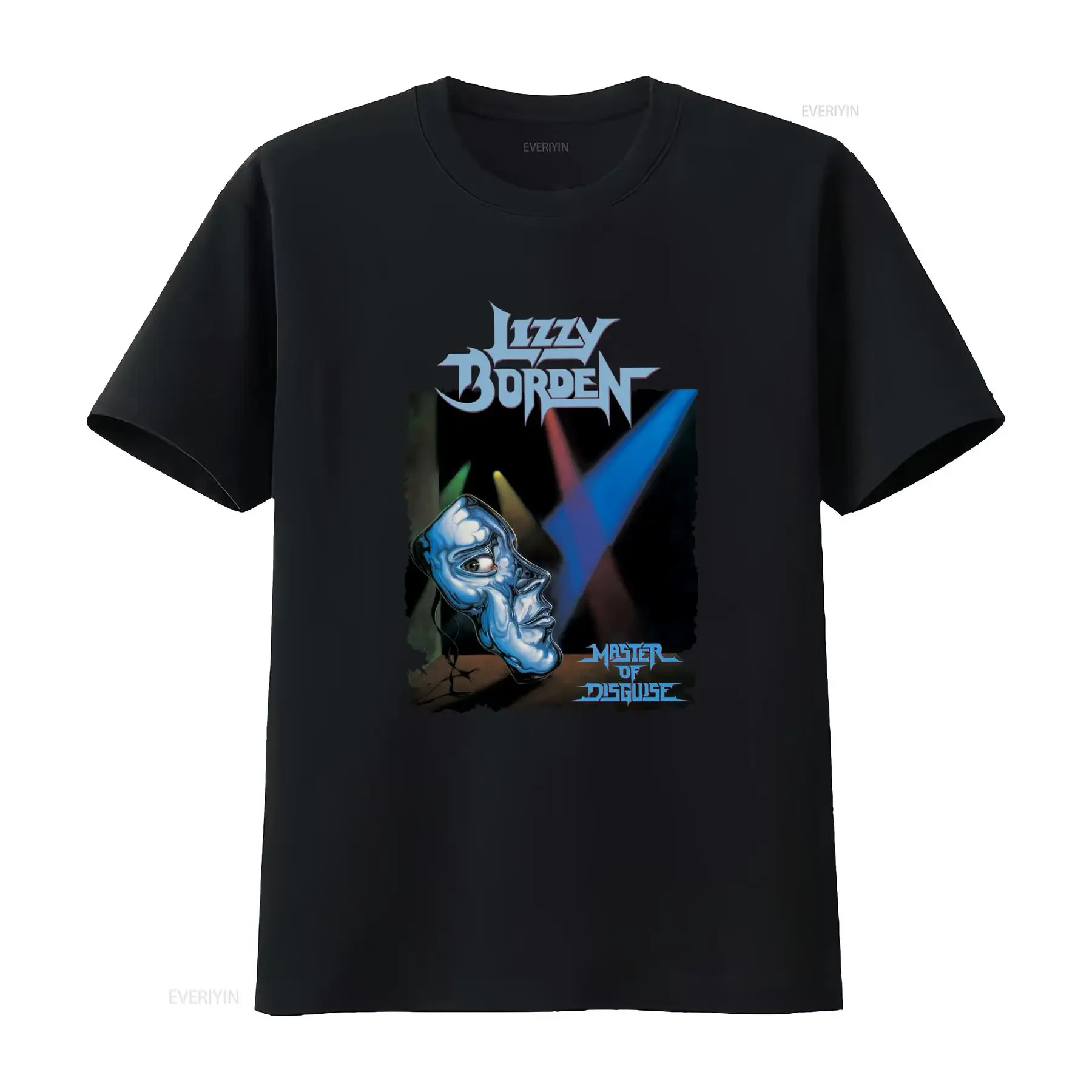 LIZZY BORDEN Master of Disguise T shirt for Men Rock Band Fan Fashion vintage Washed Slightly fashion designer clothes