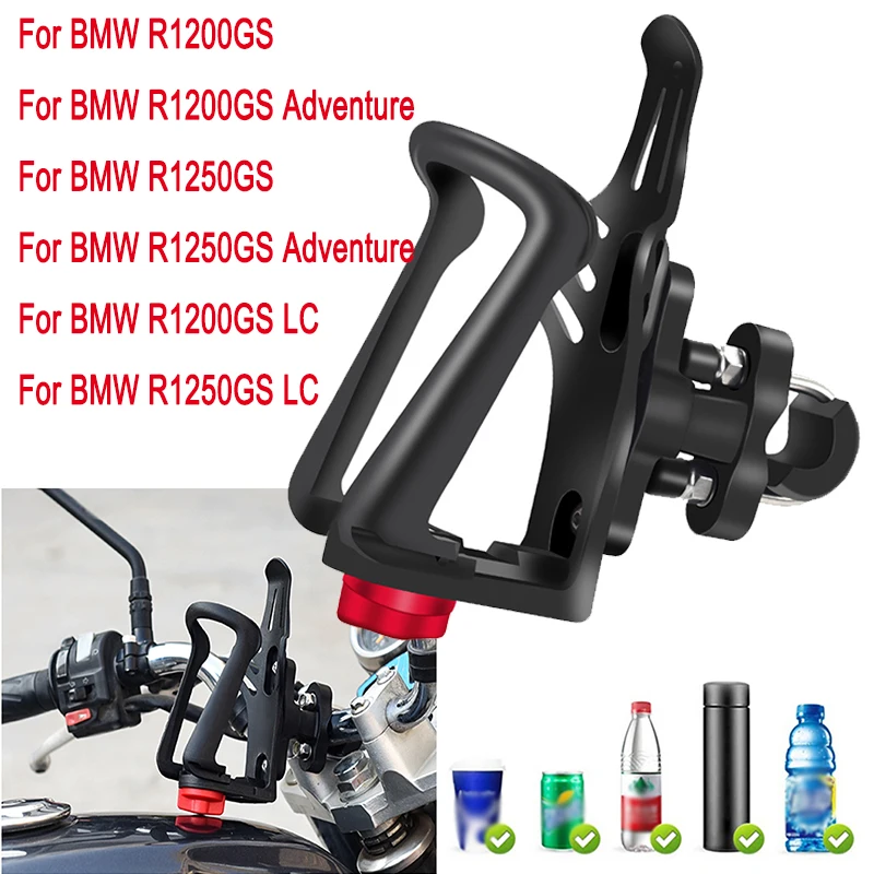 

For BMW R1200GS R1250GS Adventure R 1200 R 1250 GS AD Accessories Beverage Water Bottle Cage Support Drink Cup Holder Stand Moto