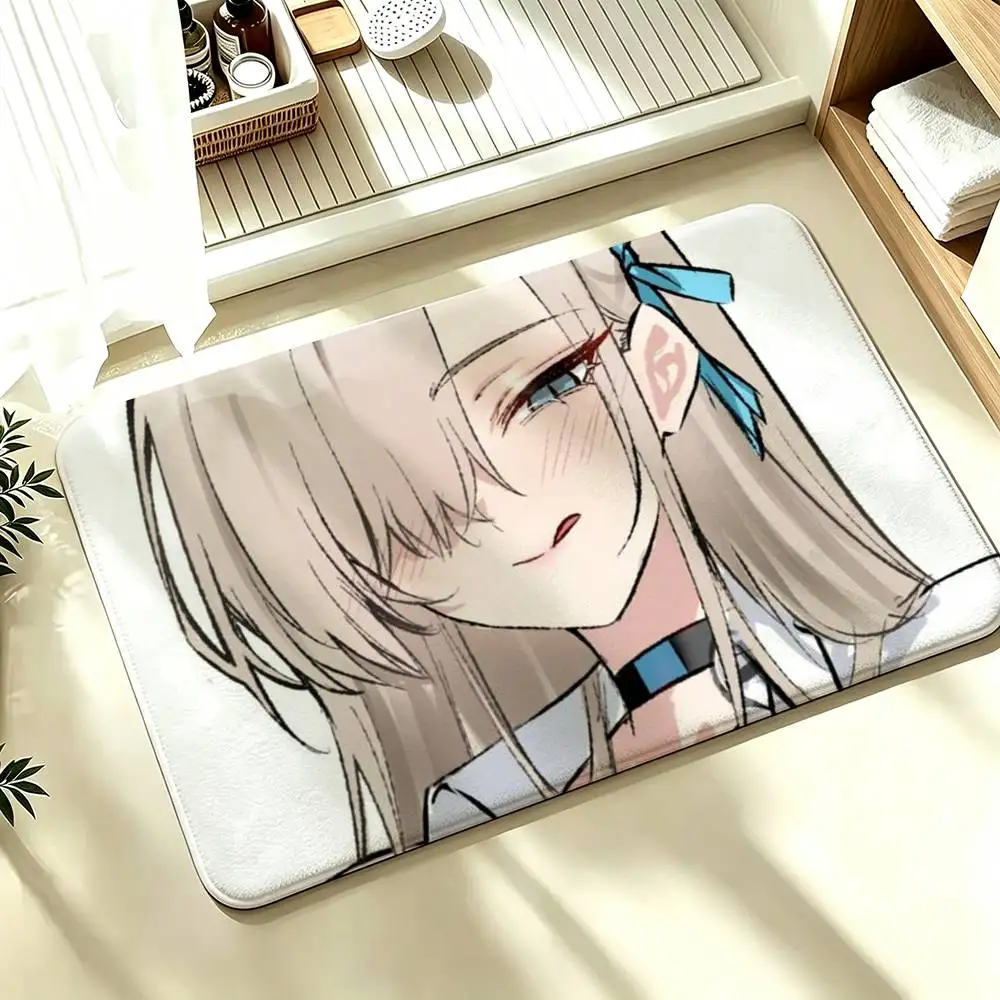 Ichinose Asuna Blue Archive Shower Room Absorbent Small Floor Mat Soft Comfortable Decorative Foot Mat