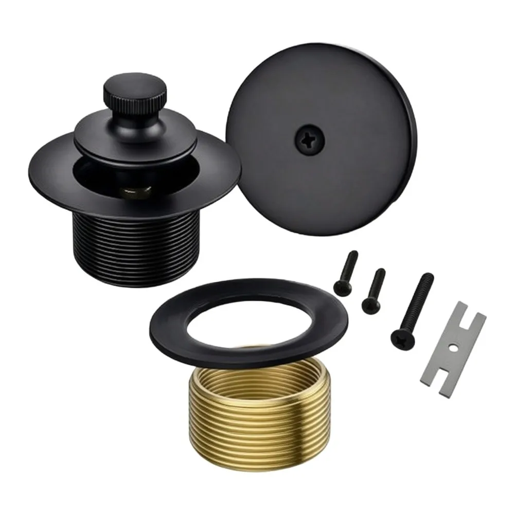 Lift-n-Turn Bathtub Drain Stopper Replacement for Standard Tub Elbows 1-3/8 Inch and 1-1/2 Inch Threaded Drain Systems