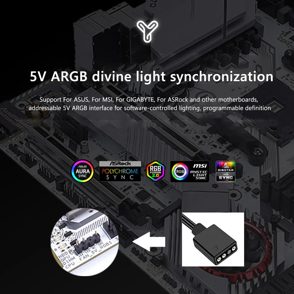 

Memory Module Cooler DDR4 DDR5 Ram Cooler Radiator 5V 3PIN ARGB AURA Sync Aluminum Alloy Heat-resistance Computer Accessories