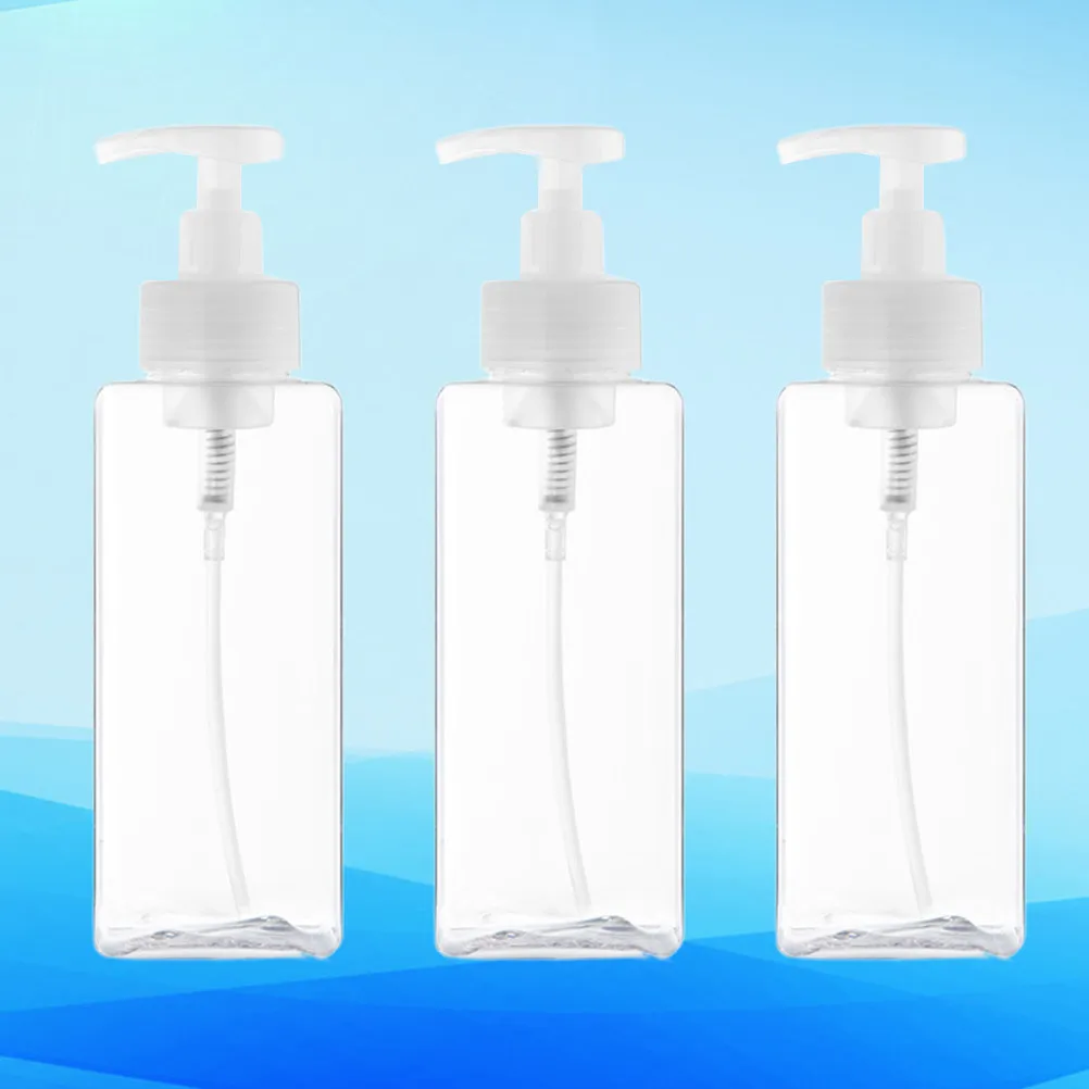 

3Pcs Foam Bottles Transparent Press Pump Refillable Silicone Liquid Soap Bottle Subpackaging Bottle for Bathroom Kitchen 650Ml
