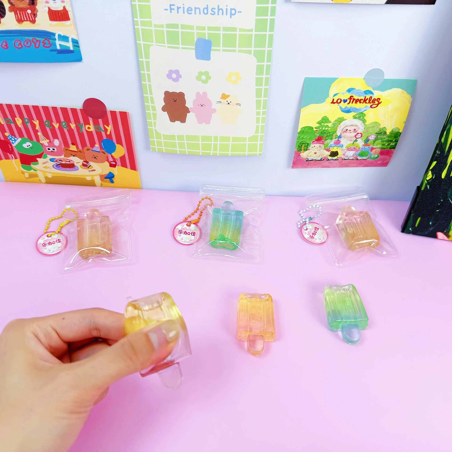 Mini Kristall-Eis am Stiel Quetschspielzeug, Stressabbau-Spielzeug, Entspannend, Angstlindernd, Stressabbau-Spielzeug Geschenk – Detail 7