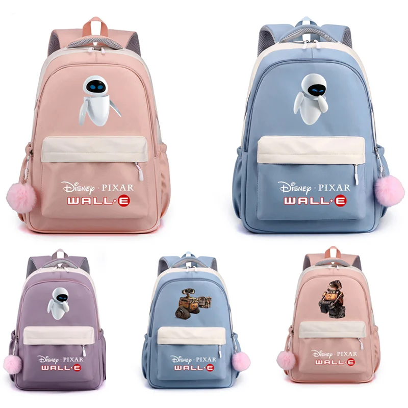 

MINISO Wall-E Robot Cute Cartoon Backpack Teenager Fashion Male Female Student School Bag Waterproof Knapsack Mochila