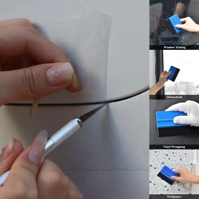 Car Wrap Tool Kit Set with Plastic Squeegee