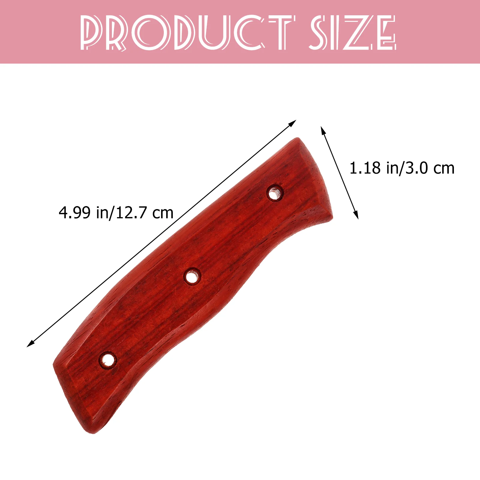 Solid Wood Handle Wear Resistant Kitchen Chopping Grip Non-slip Ergonomic Supply Excellent Texture