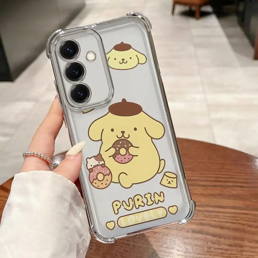 الكرتون سانريو سينامورول الحال بالنسبة لسامسونج غالاكسي A33 A25 A16 A35 A36 A26 A24 A13 A15 A52 A55 A21s غطاء الهاتف