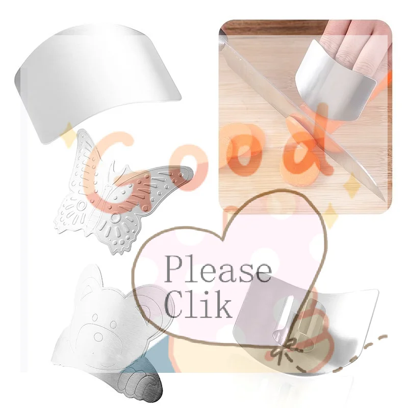 【HG】Stainless Finger Protector Hand Protector Cutting Vegetables Finger Guard Household Finger Protector Cutting Vegetables
