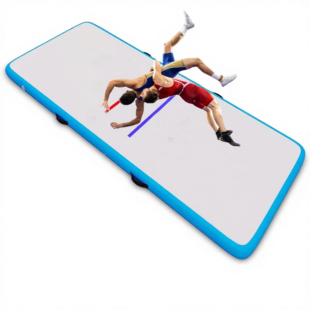 

Надувной борцовский мат YOJA Custom Air Track, толщина 4 дюйма, двухслойная ткань, 5/10/13 футов, ПВХ, для гимнастики, водной йоги, BJJ