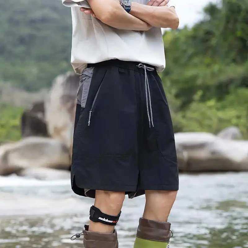2026 New Summer Men's Cargo Shorts Casual Versatile Outdoor Sports Loose Five-Point Knee-Length