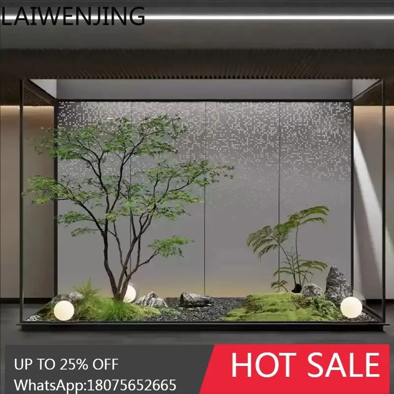 HLZ Artificial Green Plant Landscape Display Window Mall Hotel Tea Room Bionic Plant Decoration