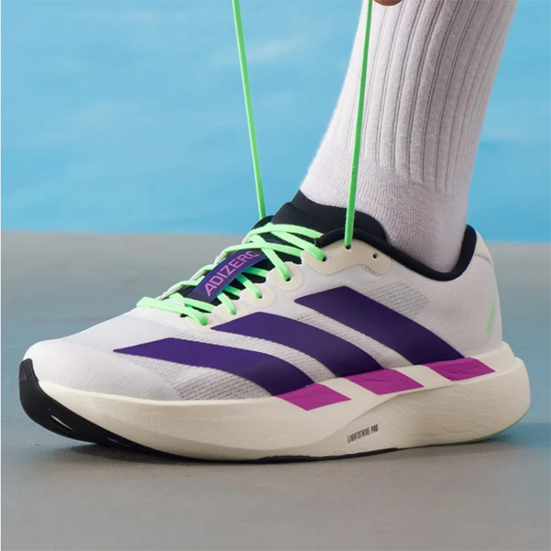 Adidas Speedrunning Shoes Mesh Breathable Marathon Professional Cushioning Men's Slow Jogging Shoes JS4495